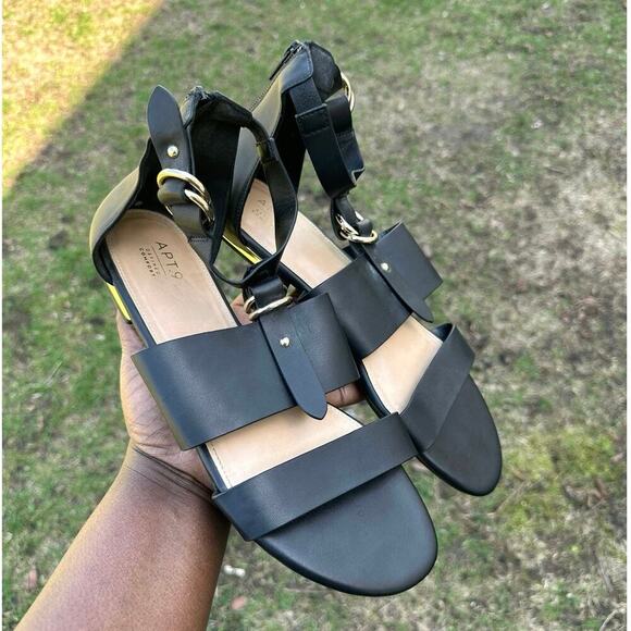 Apt. 9 Organized Women's Gladiator Sandals Size 10 Black - Picture 12 of 14